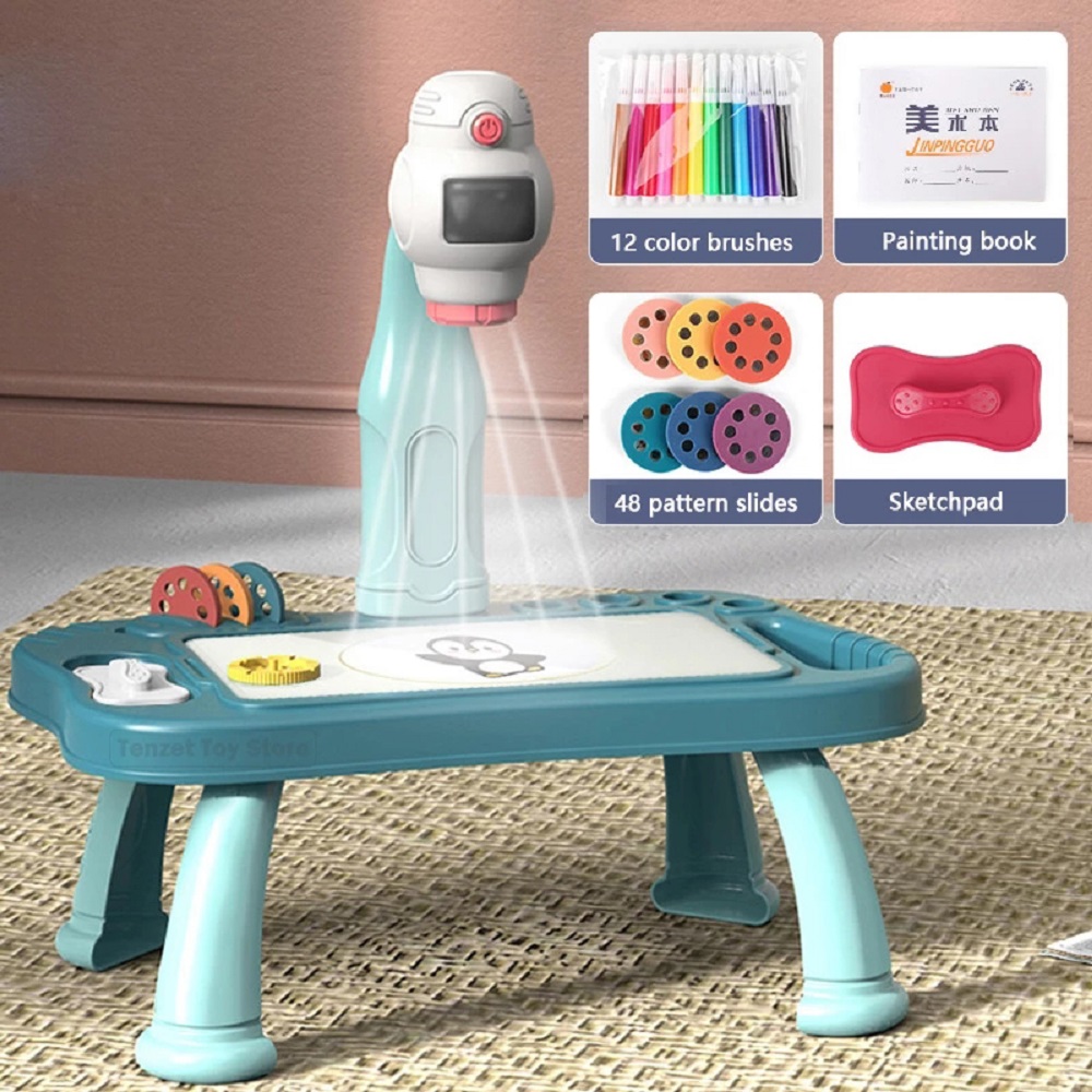 Drawing Projector Kids - Children Led Projector Art Drawing Table