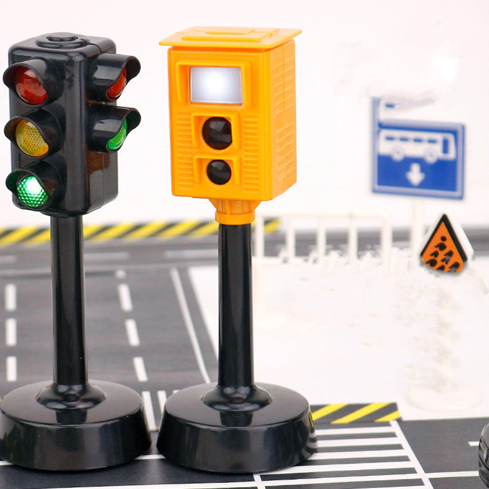 Kids Education Meaning - 2Pcs Educational Traffic Signal Lamp with