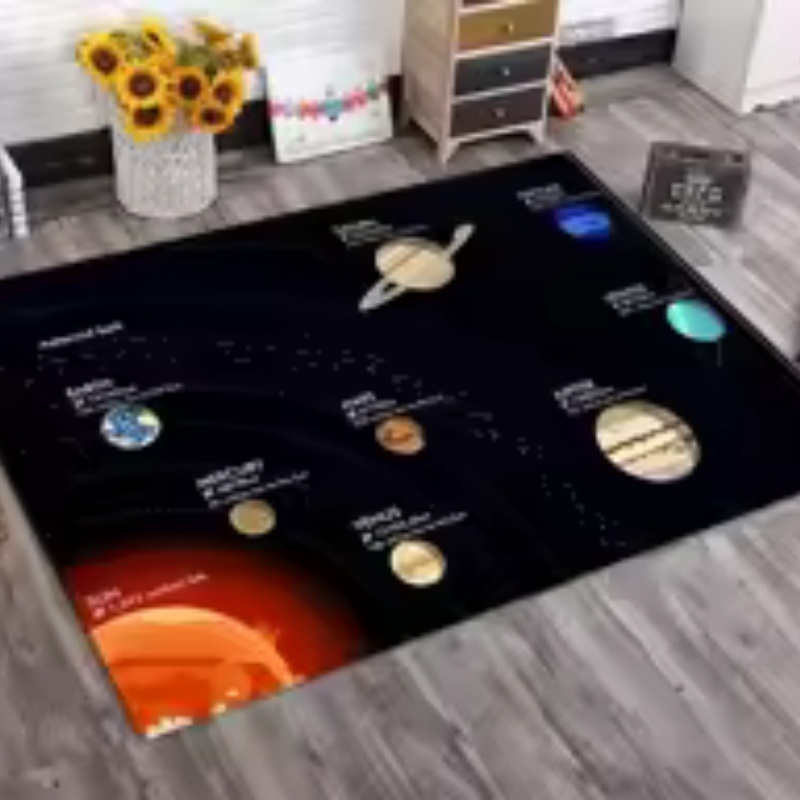 Background For Kids Education - Black Background Solar System Planet Label