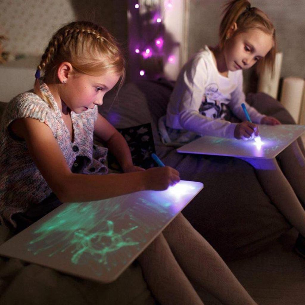 Drawing Projector Kids - Kids Glow Paint Drawing Tablet LED