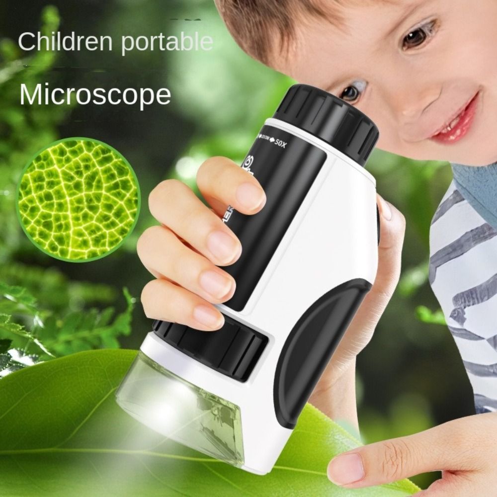 Education Kids Definition - Handheld Kids Microscope LED Light Source