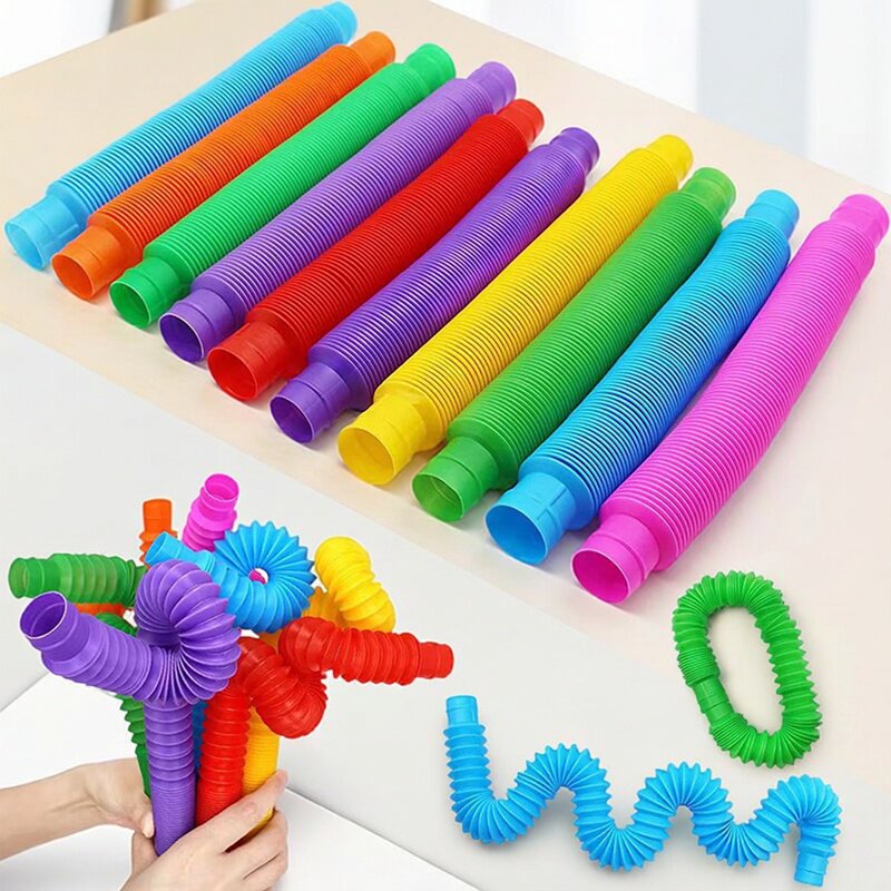 Kids Education Youtube - Color Pop Tubes Stretchable Telescopic Corrugated