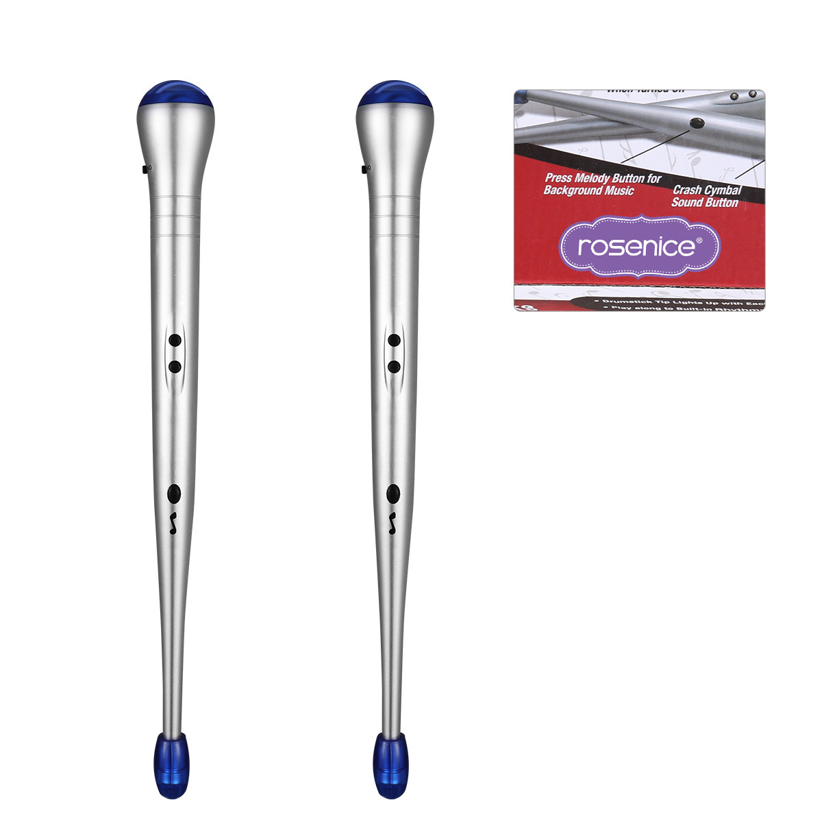 Kids Education Tips - Rosenice Electronic Drum Sticks with LED