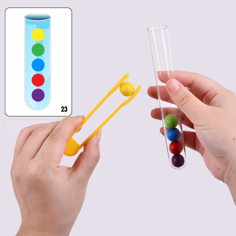Clip Beads Test Tube Toy Child - Kids Education Youtube ulasan dan harga