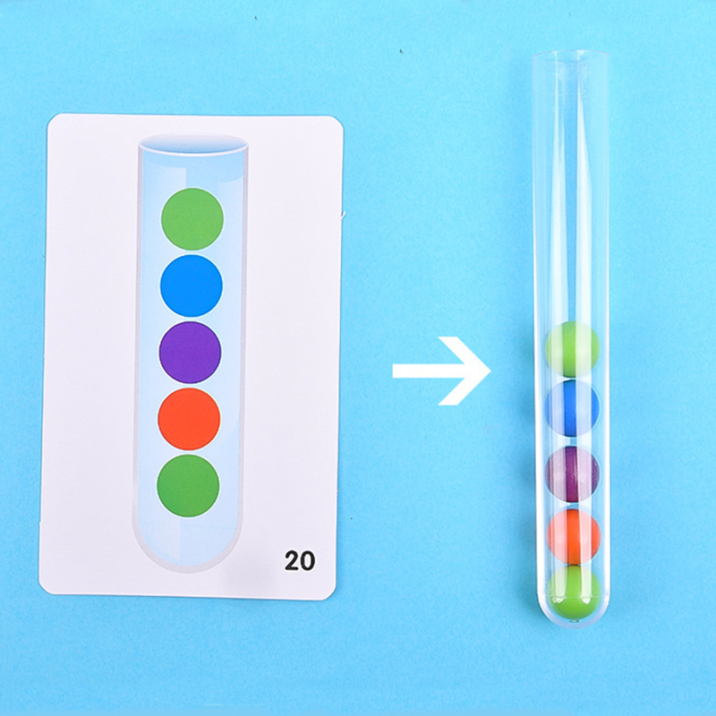 Clip Beads Test Tube Toy Child - Kids Education Youtube ulasan dan harga