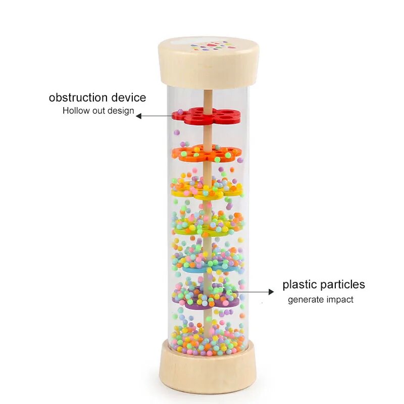 Rain Sound Tube Simulator Toy  - Kids Education Youtube ulasan dan harga