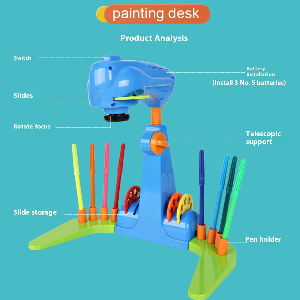 Educational Kids Drawing Table - Drawing Projector Kids ulasan dan harga