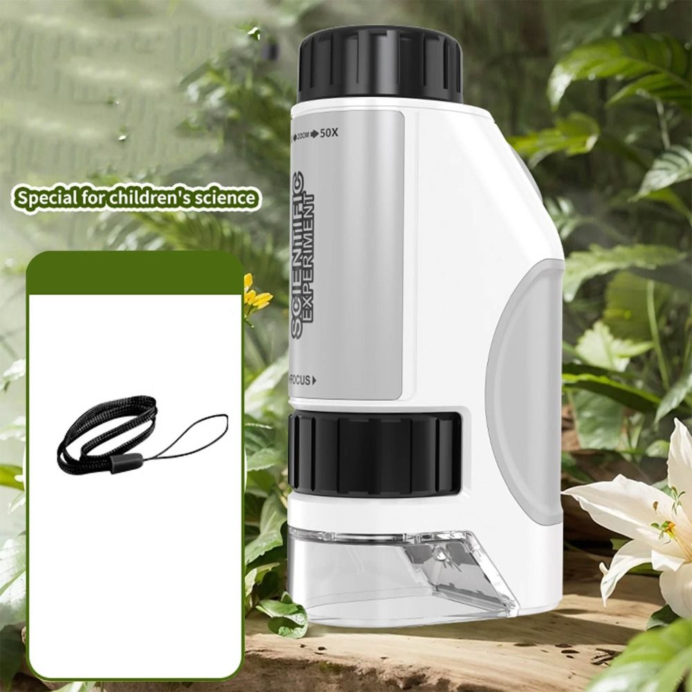 Handheld Kids Microscope LED L - Education Kids Definition ulasan dan harga