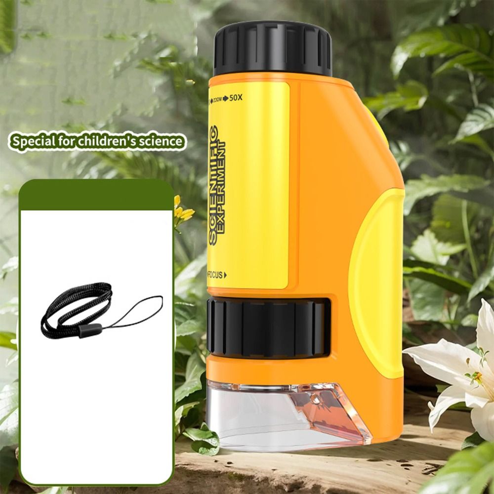 Handheld Kids Microscope LED L - Education Kids Definition ulasan dan harga