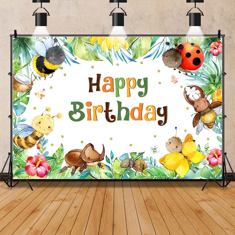 Cartoon Insect Party Early Edu - Background For Kids Education ulasan dan harga