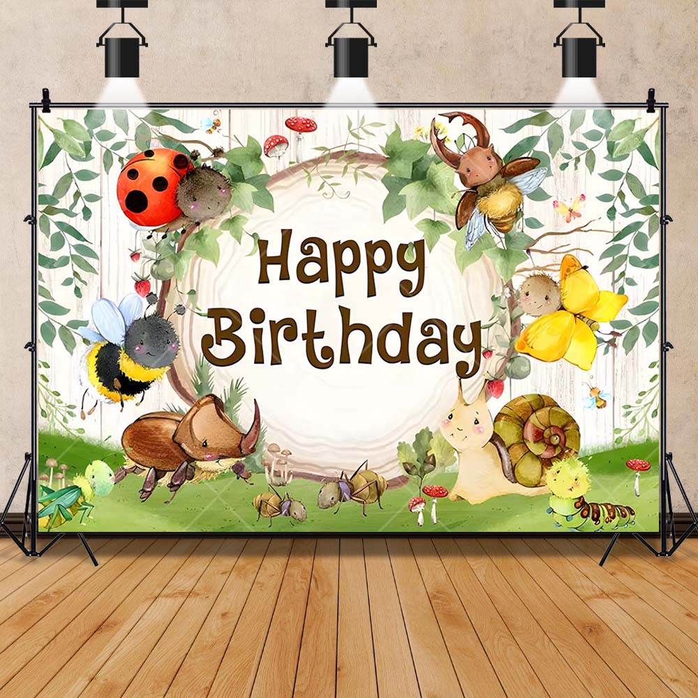 Cartoon Insect Party Early Edu - Background For Kids Education ulasan dan harga