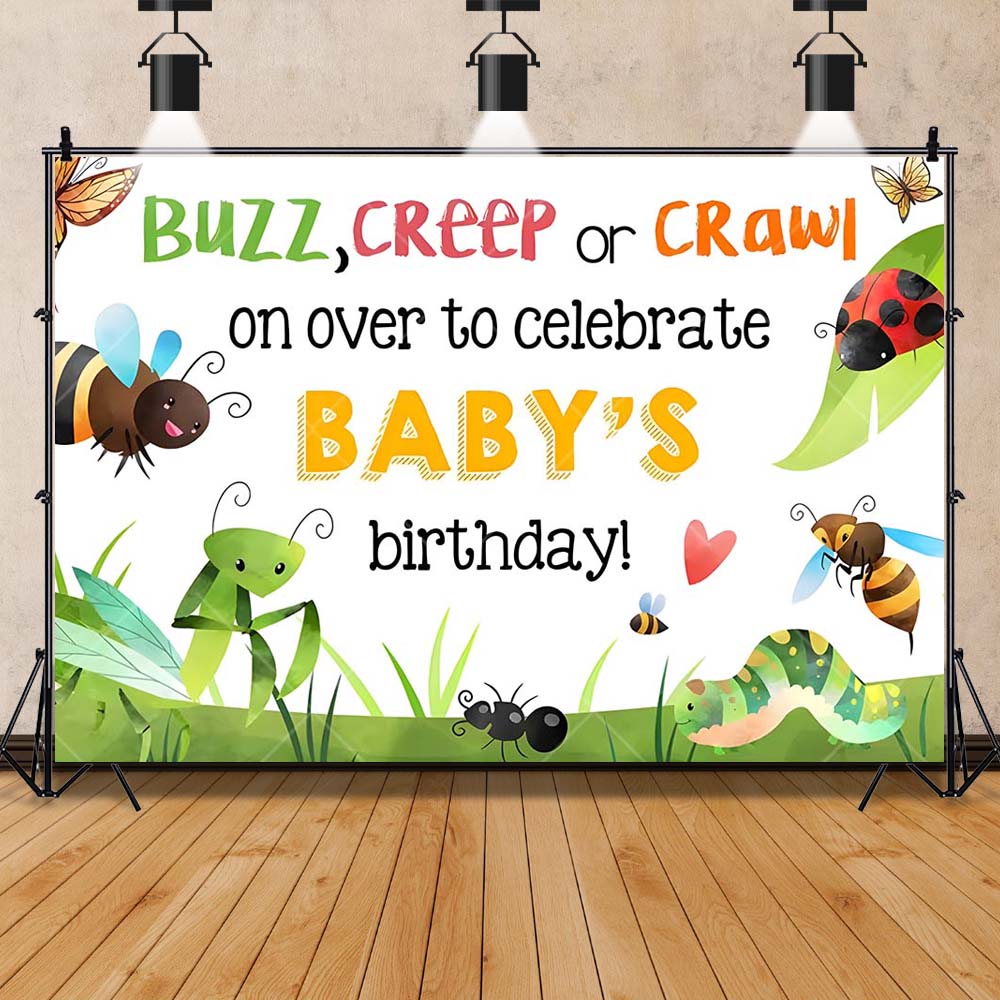 Cartoon Insect Party Early Edu - Background For Kids Education ulasan dan harga
