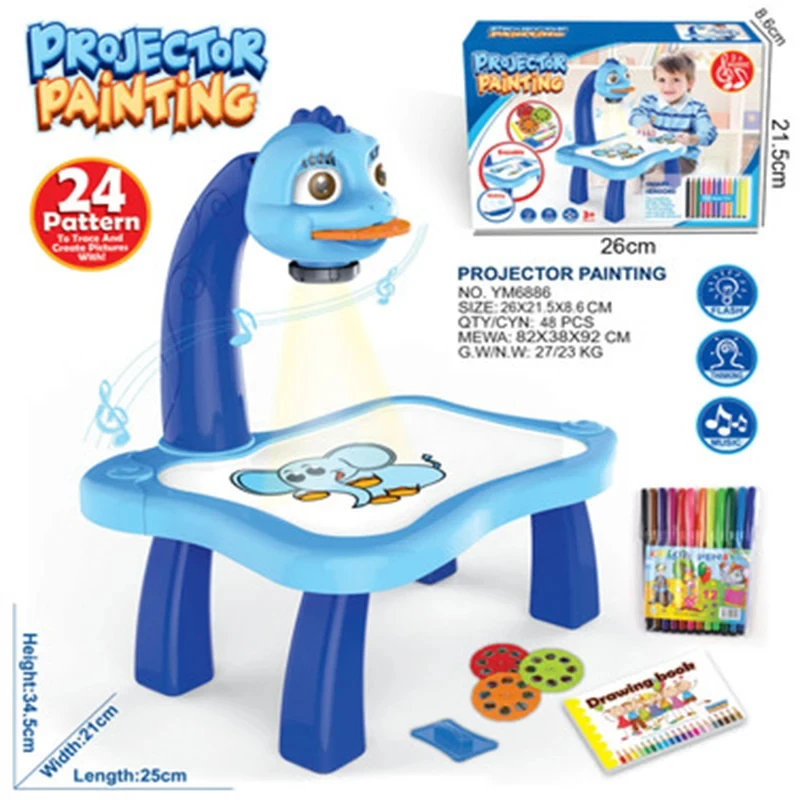 Children LED  Projector Art  D - Drawing Projector Kids ulasan dan harga