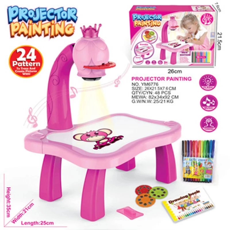 Children LED  Projector Art  D - Drawing Projector Kids ulasan dan harga