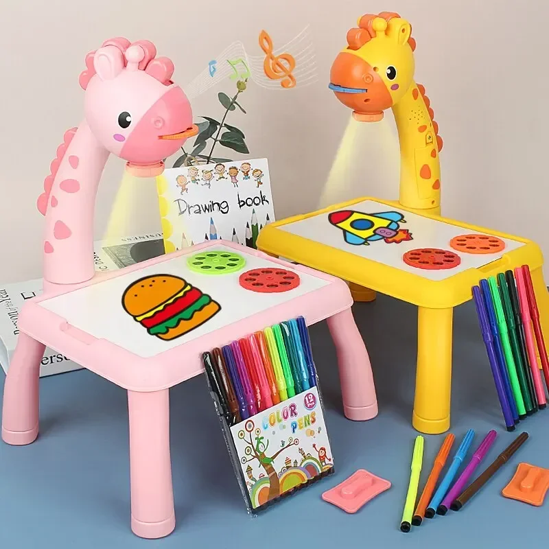 LED Projector Board Giraffe Ha - Drawing Projector Kids ulasan dan harga