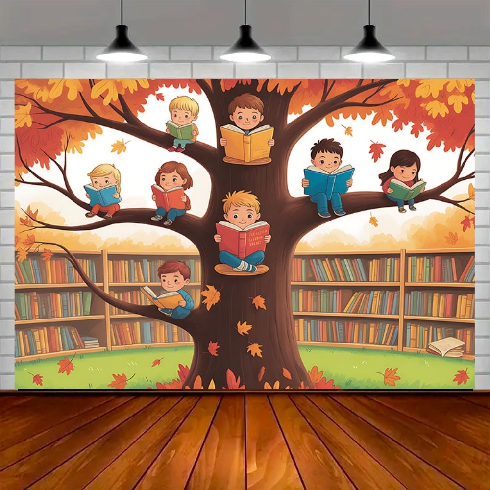 World Autumn Reading Day Party - Background For Kids Education ulasan dan harga